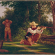 William Moore Davis, Drawing a Bead on a Woodchuck, 1850s. Oil on canvas, 40.6 cm by 54 cm.
Butler Institute of American Art, Youngstown, Ohio